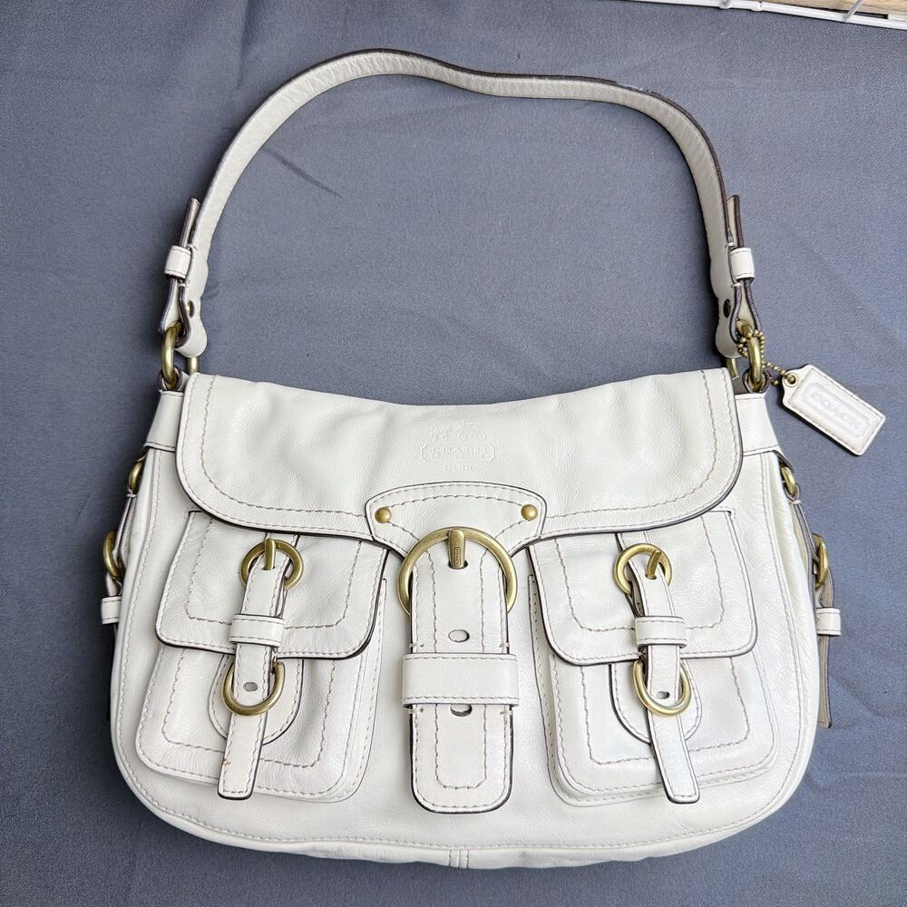 Vintage Coach 12654 Legacy Garcia White Leather Hobo Bag